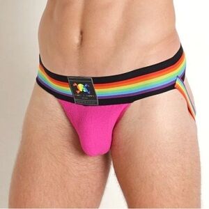 🆕 Skull & Bones Pride Locker Room Jockstrap - XL (34-36) 🏳️‍🌈